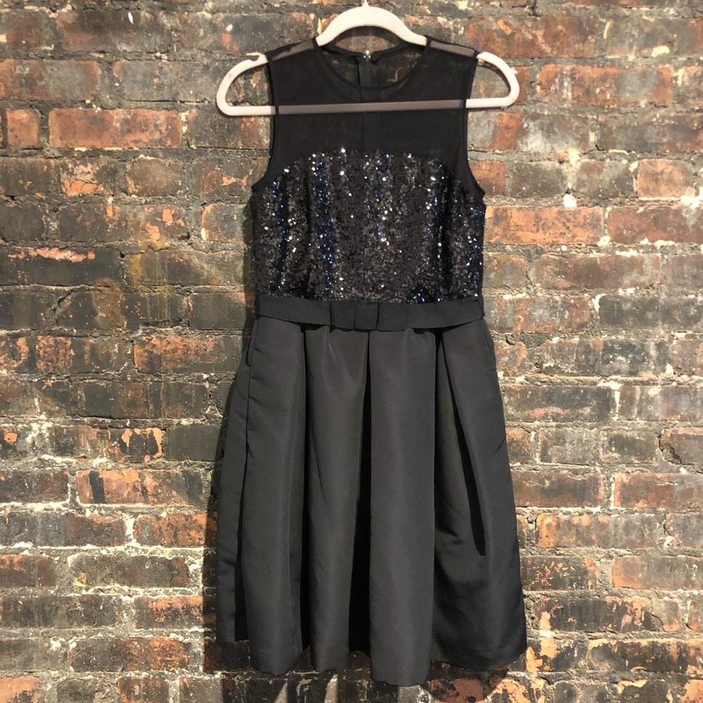 Flirty Black Sequin Dress